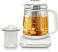 Health Pot, 1.5L Double-Layer Glass Electric Kettle with Stew Pot, 9-in-1 Multi-Function Tea Maker for Soup
