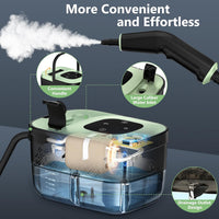 Steam Cleaner, Portable Steamer for Cleaning with 16pcs Accessories, 6-Level Adjustable and 15s Heat-Up, Handheld Steam Cleaner for Home