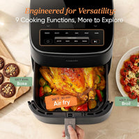 Cosori TurboBlaze Air Fryer, 9-in-1, 6 Qt, PFAS-Free Ceramic Coating